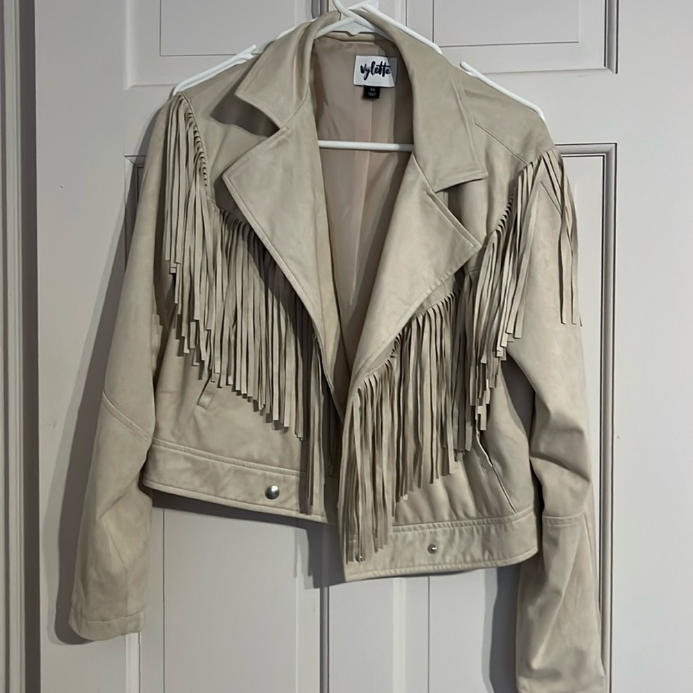 Faux suede jacket